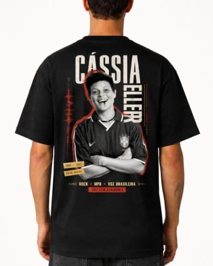 Camiseta Cássia Eller Voz Sem Cerimônia Oversize