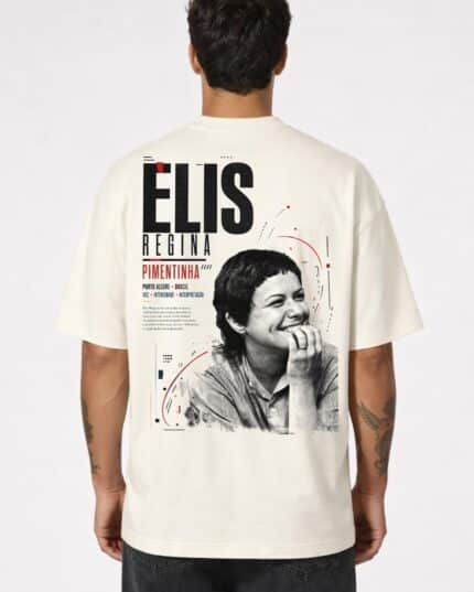 Camiseta Elis Regina Pimentinha em Ritmo Oversize
