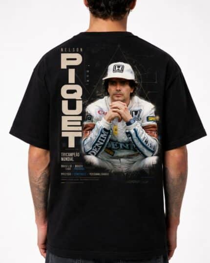 Camiseta Nelson Piquet Precisão e Controle Oversize