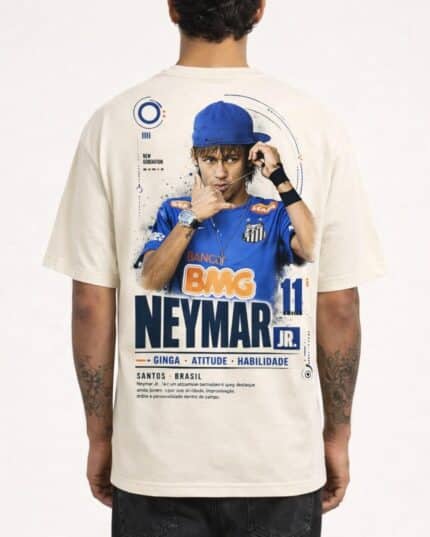 Camiseta Neymar Jr. Sinal da Nova Geração Oversize