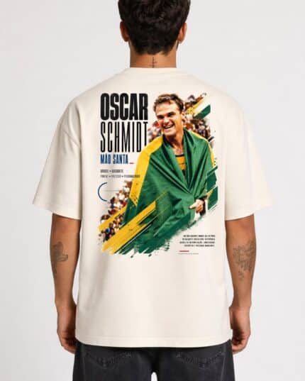 Camiseta Oscar Schmidt Mão Santa Oversize