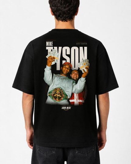 Camiseta Mike Tyson Noite de Campeão Oversize