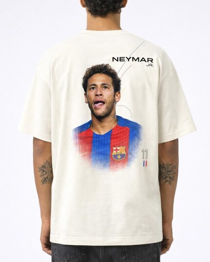 Camiseta Neymar Jr. Instinto em Primeiro Plano Oversize