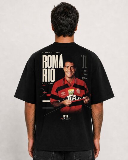 Camiseta Romário Arquivo de Chegada Oversize