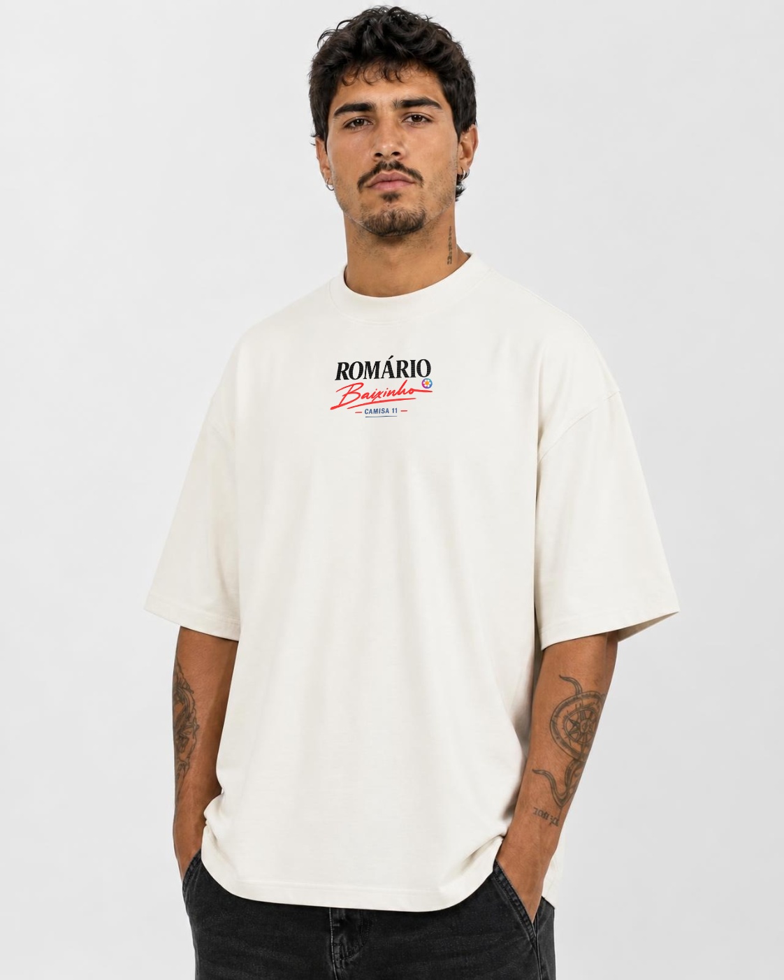 Camiseta Romário Baixinho Camisa 11 Oversize