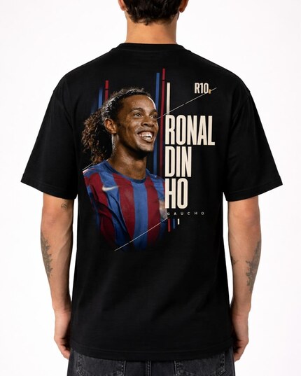 Camiseta Ronaldinho Gaúcho Ritmo em Ascensão Oversize