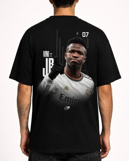 Camiseta Vini Jr. Afirmação Vertical 07 Oversize
