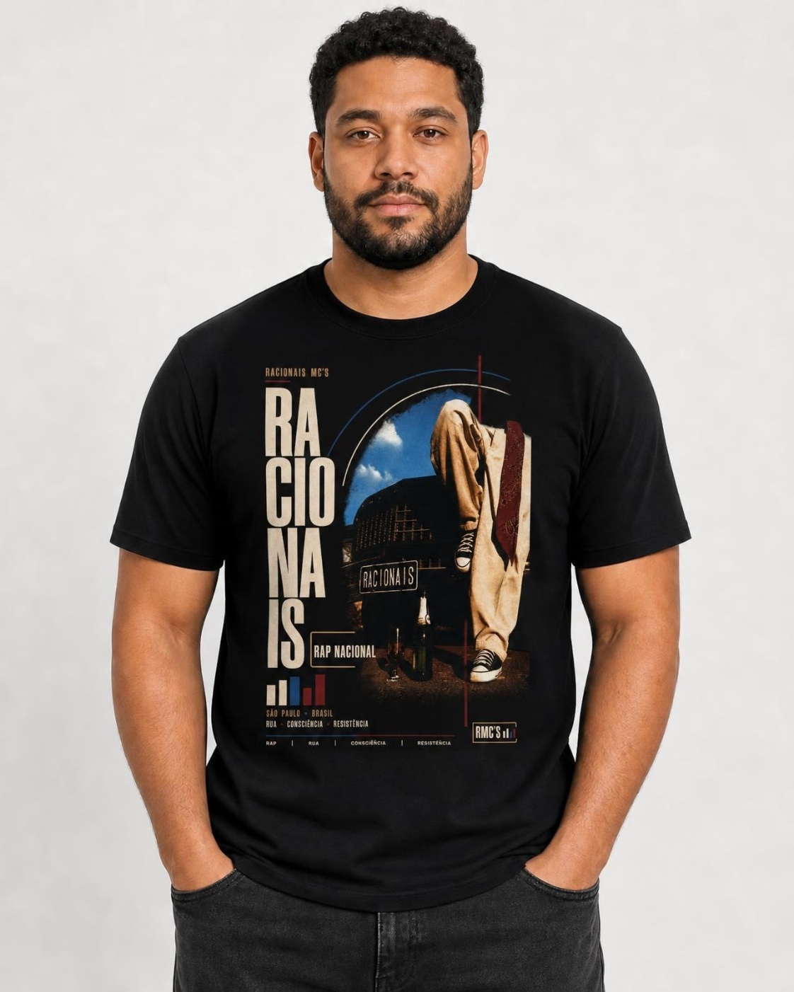 Camiseta Racionais Luxo Periférico