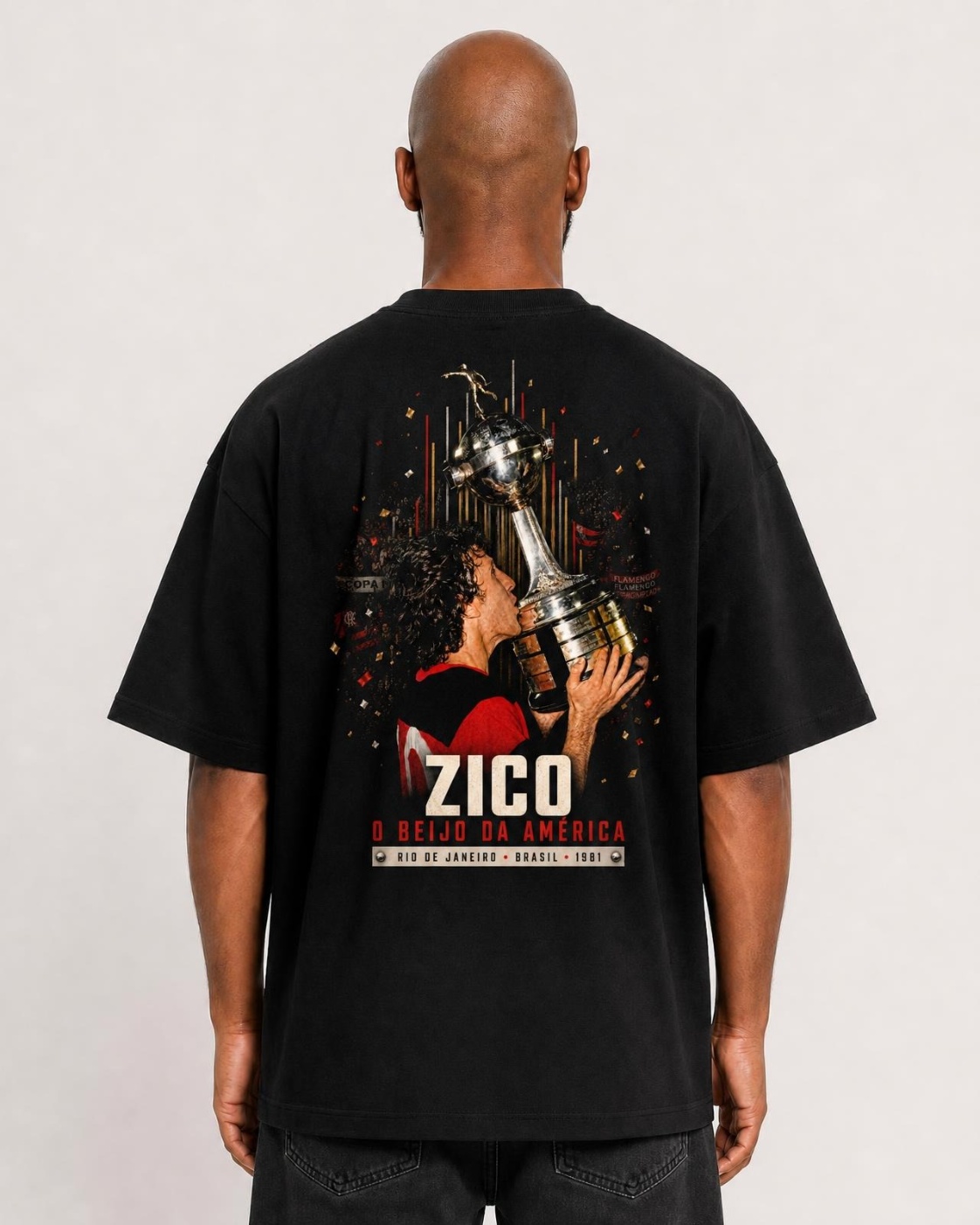Camiseta Zico O Beijo da América Oversize