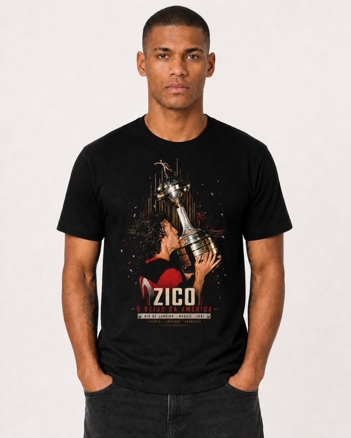 Camiseta Zico O Beijo da América