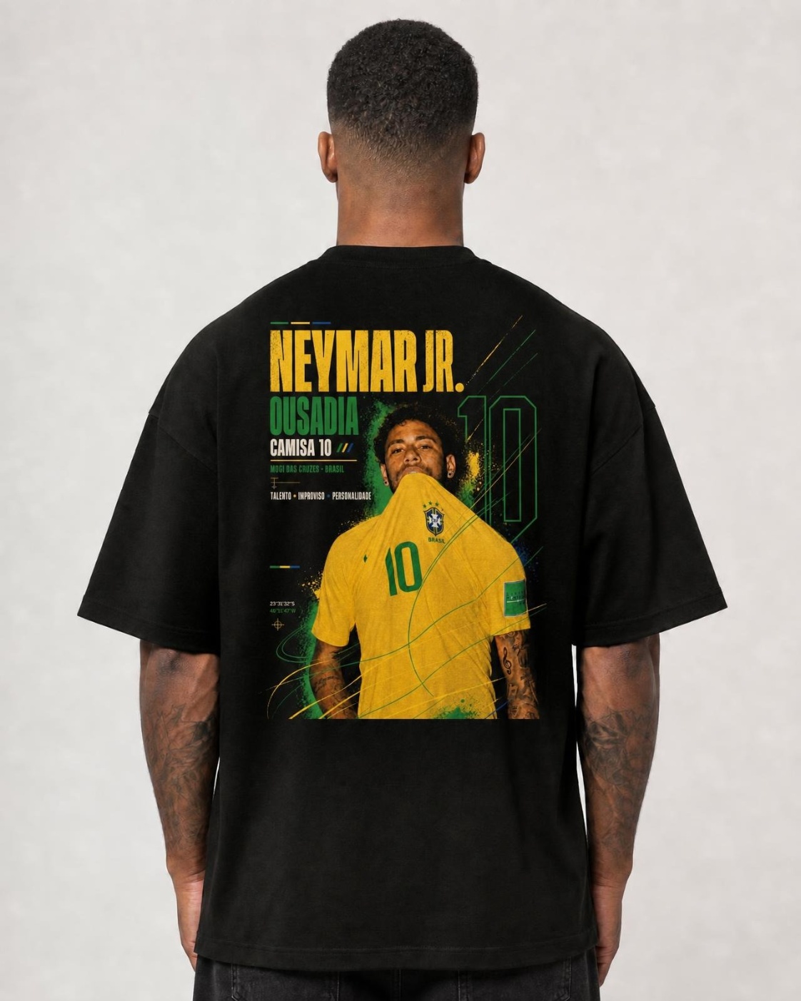 Camiseta Neymar Jr. Ousadia Camisa 10 Oversize