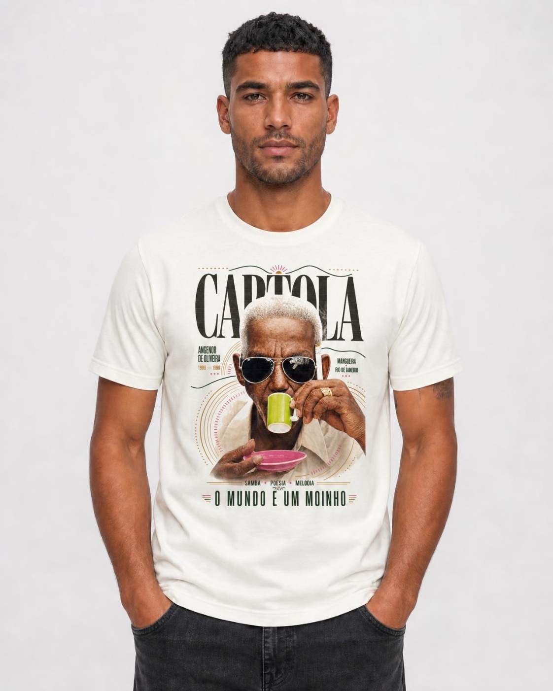 Camiseta Cartola O Mundo É um Moinho