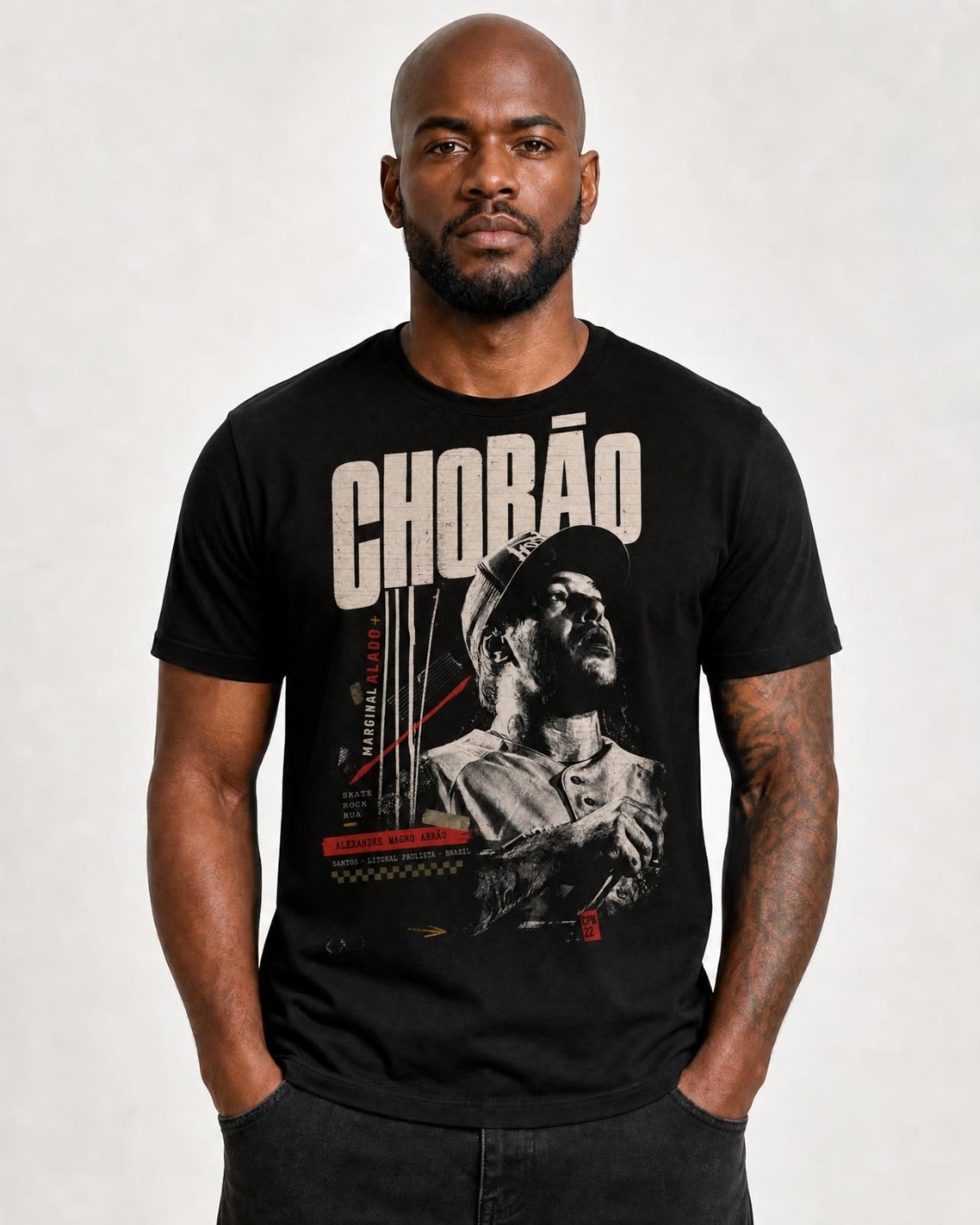 Camiseta Chorão Marginal Alado