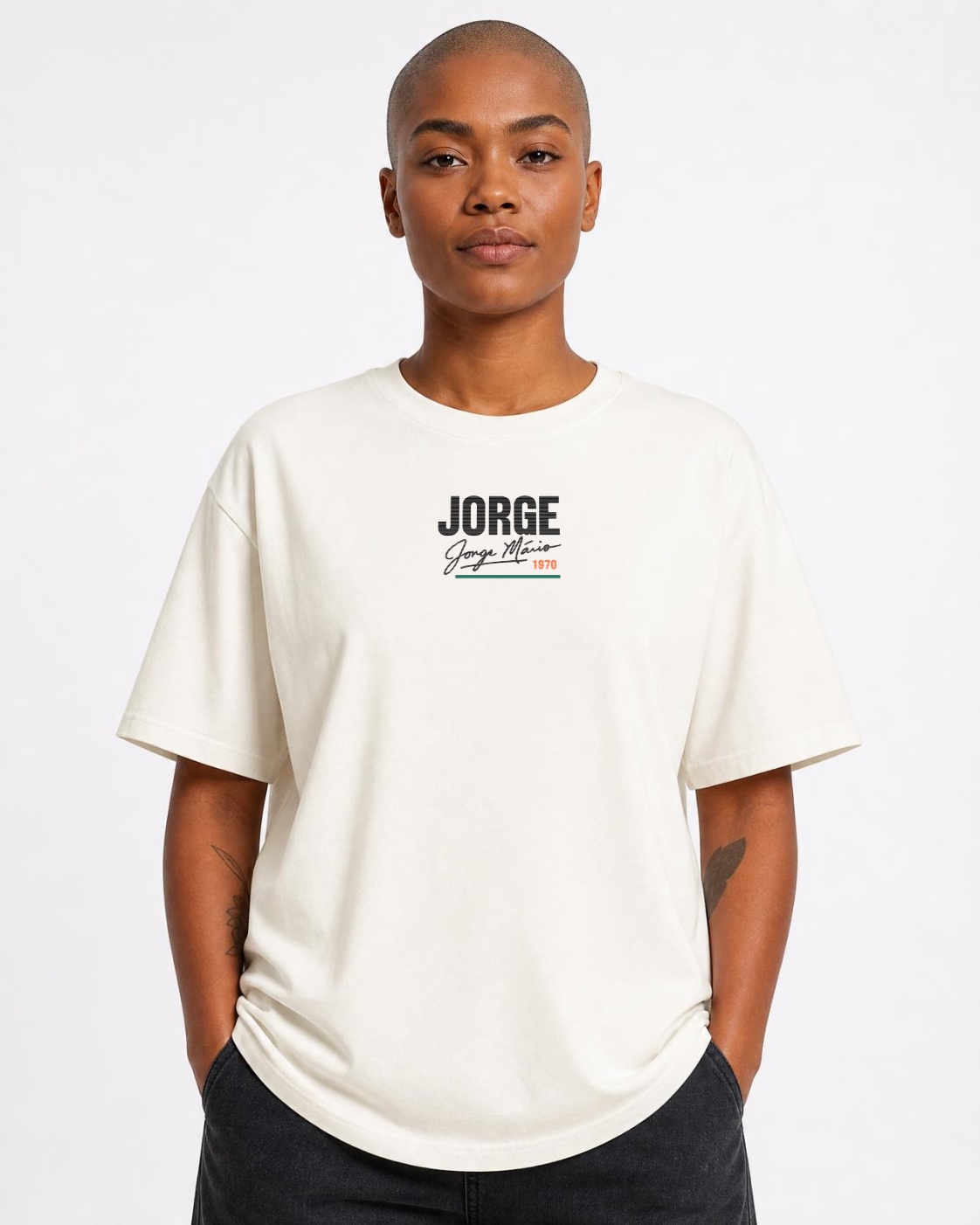 Camiseta Seu Jorge Voz Brasileira — feminina de frente