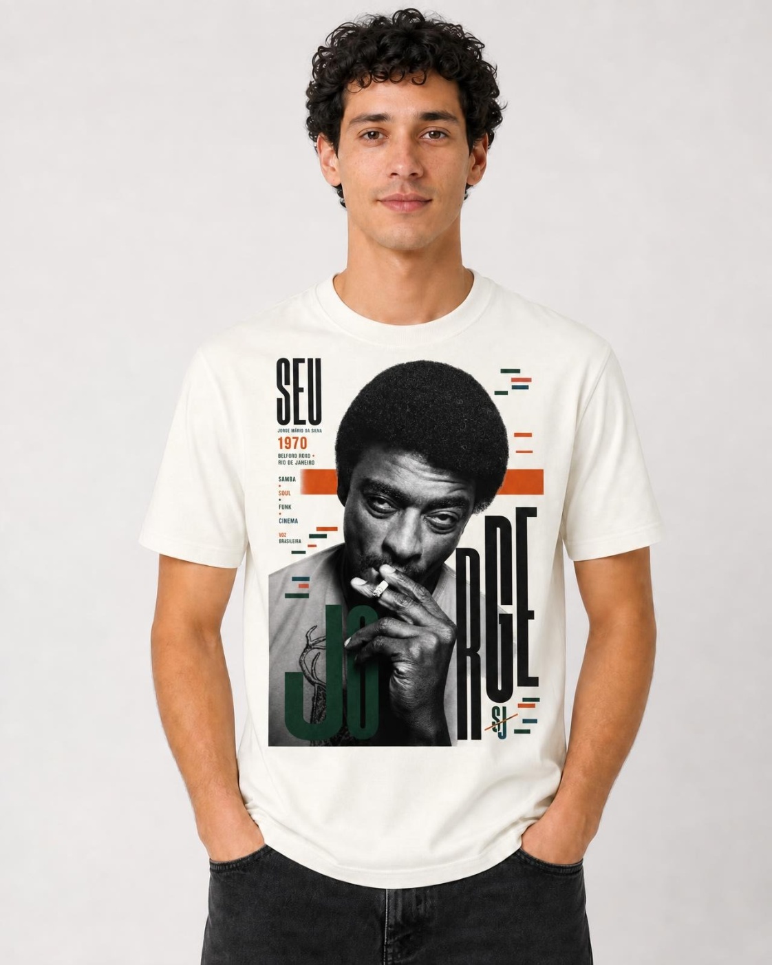 Camiseta Seu Jorge Voz Brasileira