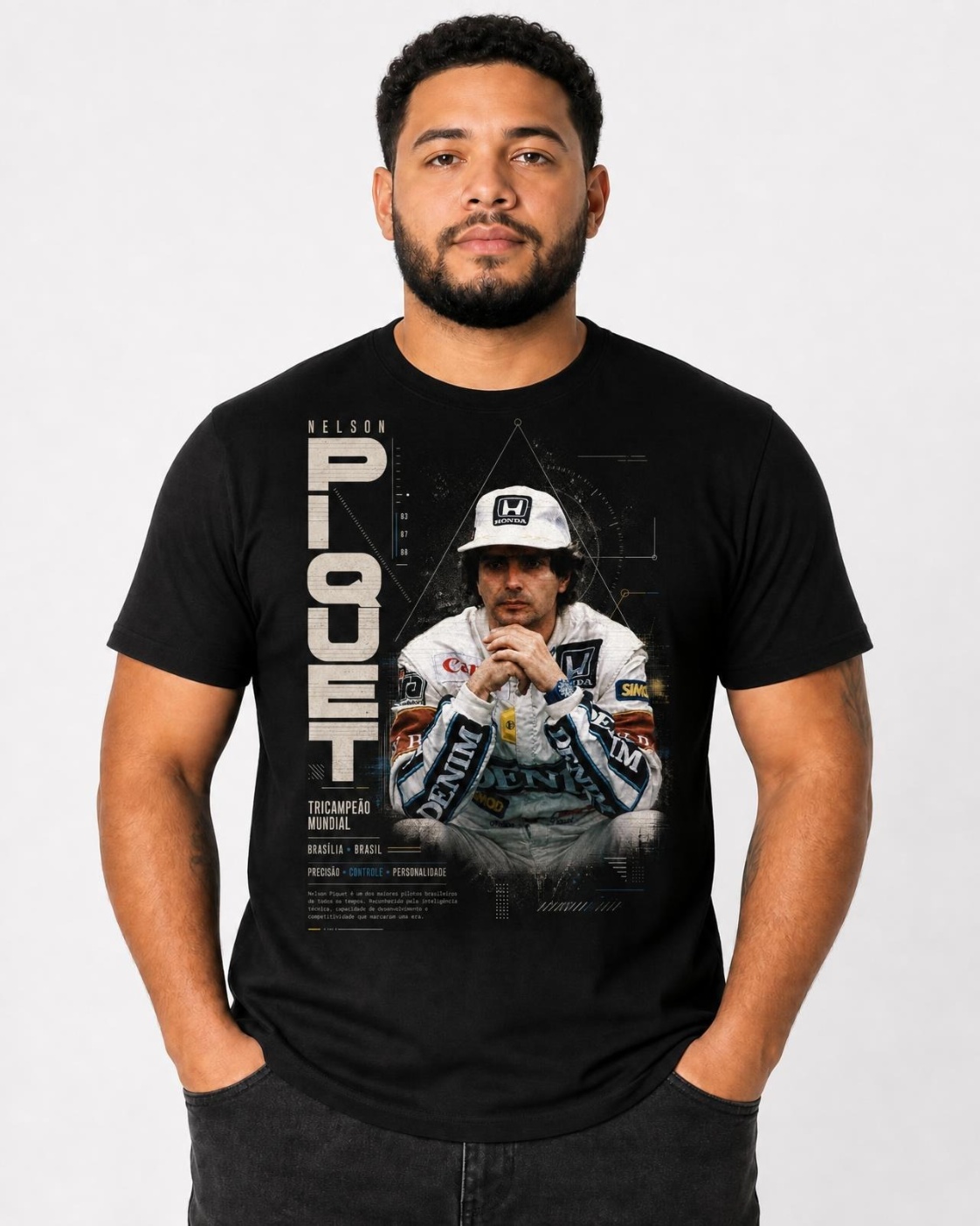Camiseta Nelson Piquet Precisão e Controle