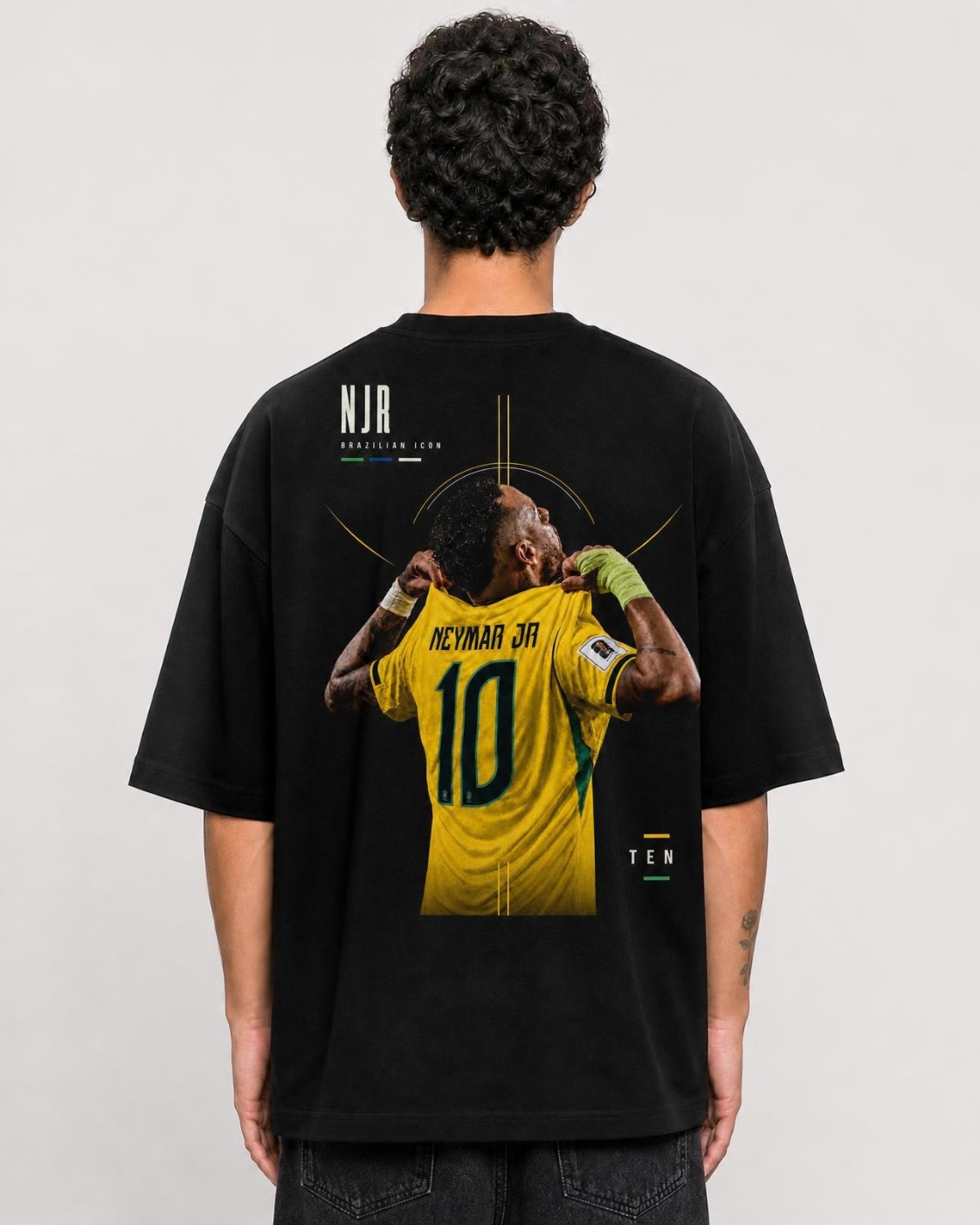 Camiseta Neymar Jr Identidade 10 Oversize