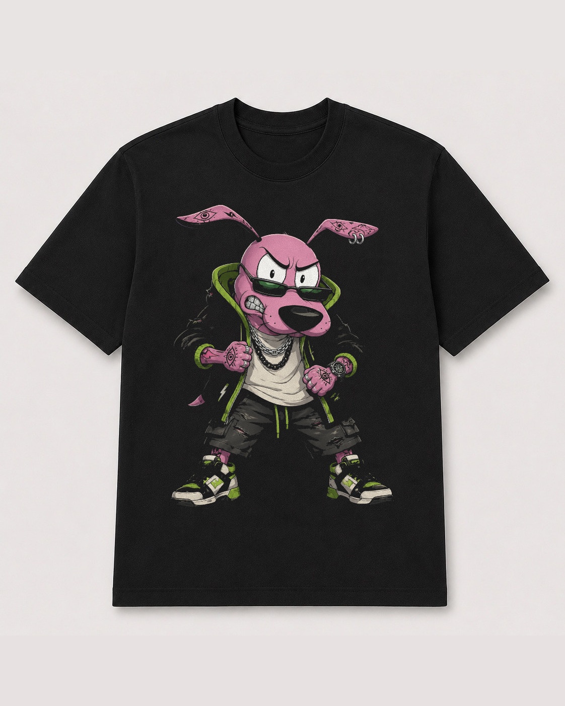 Camiseta Coragem Gangue de Lugar Nenhum — masculina de frente