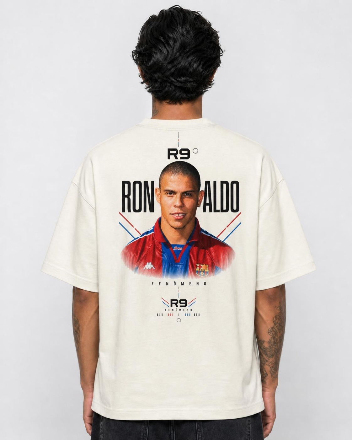 Camiseta Ronaldo Fenômeno Retrato de Origem Oversize