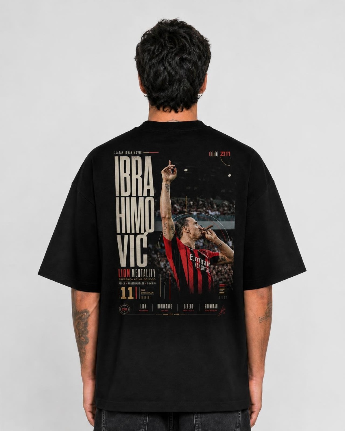 Camiseta Zlatan Ibrahimović Lion Mentality Oversize
