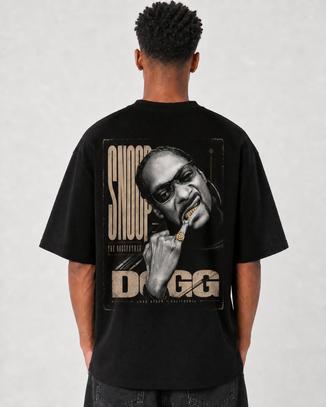 Camiseta Snoop Dogg The Doggfather Oversize