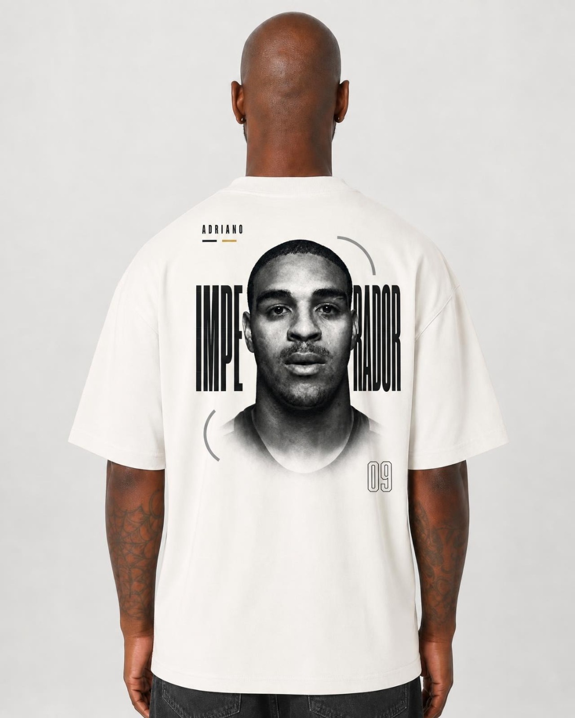 Camiseta Adriano Imperador Força e Vulnerabilidade Oversize