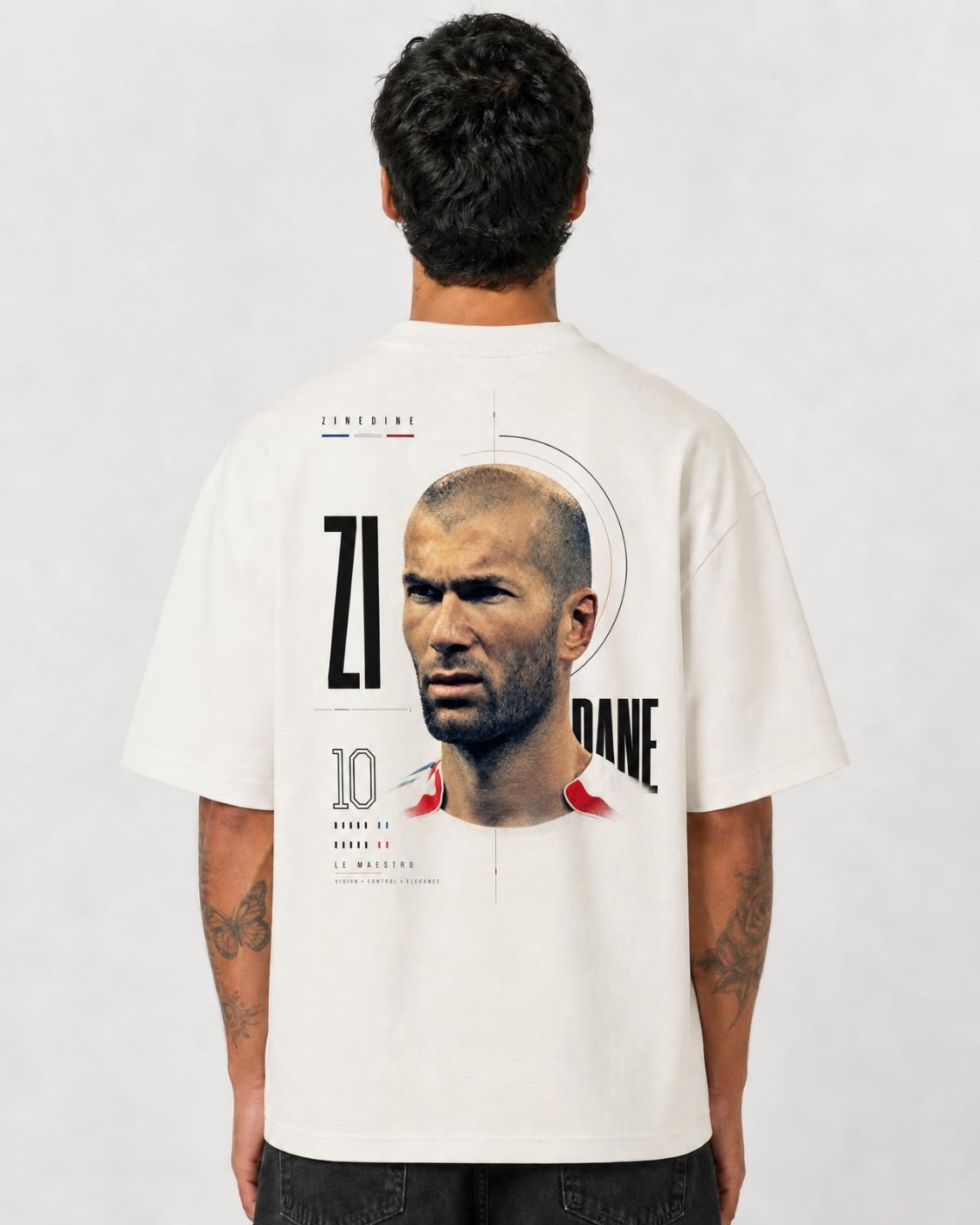 Camiseta Zinedine Zidane Geometria do Silêncio Oversize