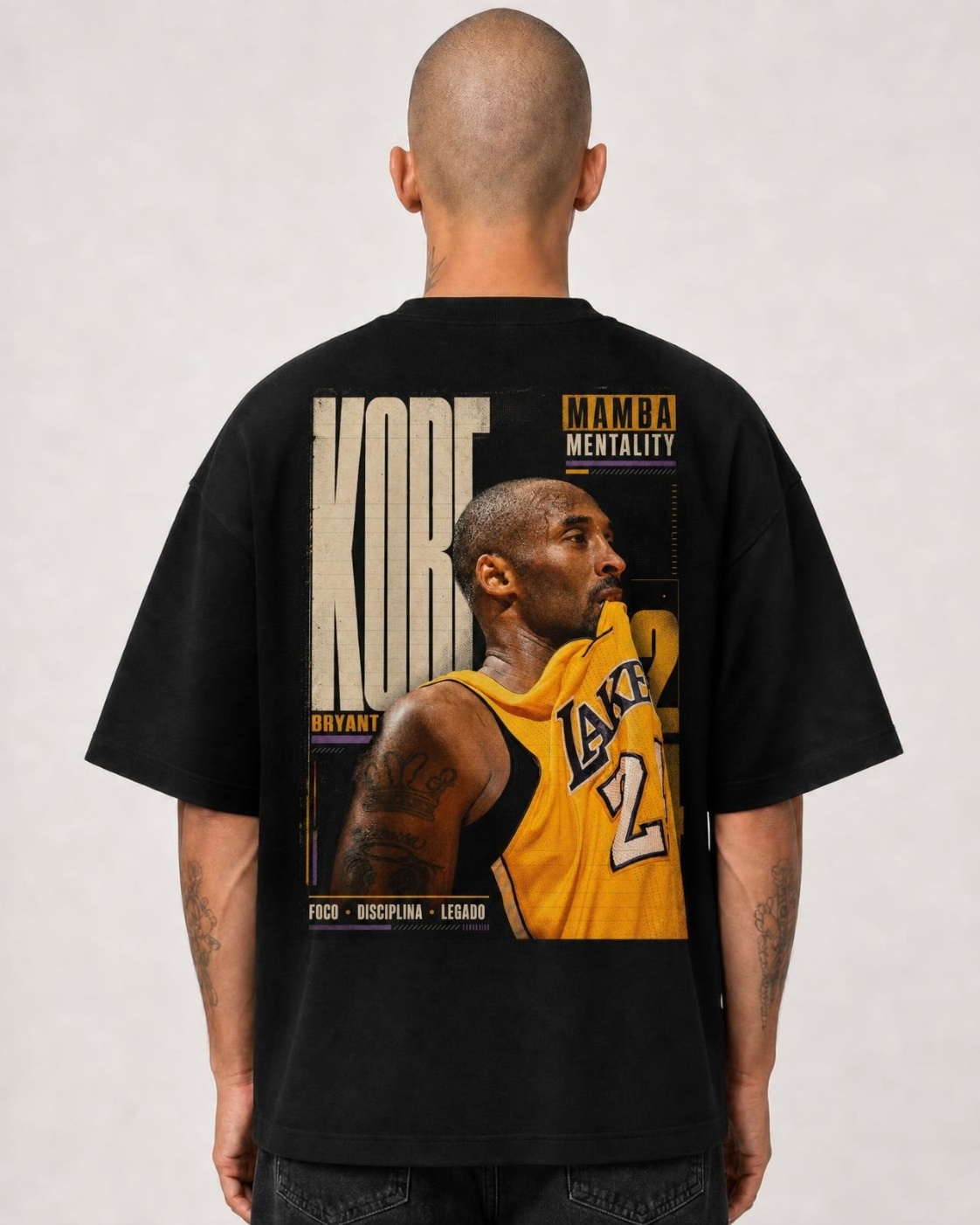 Camiseta Kobe Bryant Mamba Mentality 24 Oversize