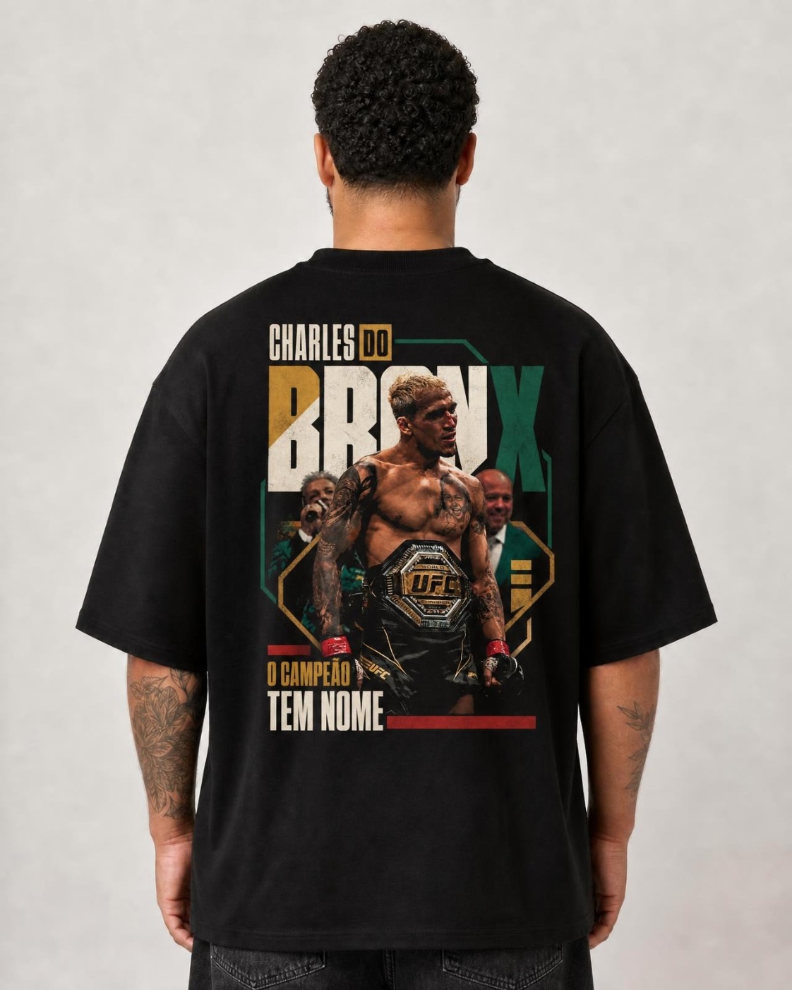 Camiseta Charles do Bronx O Campeão Tem Nome