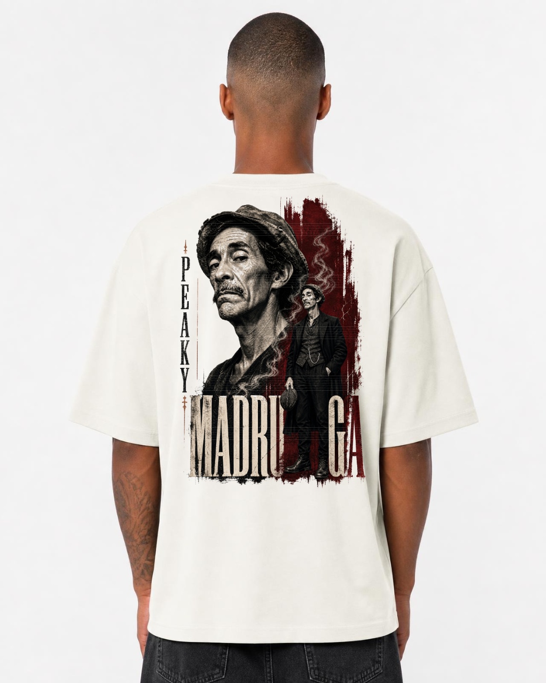 Camiseta Peaky Madruga Anti-Herói das Ruas Oversize Masculina