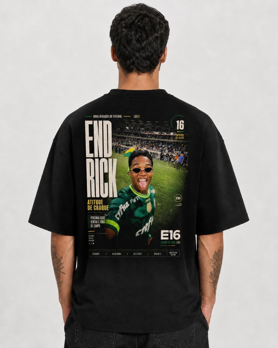 Camiseta Endrick Nova Geração do Futebol Oversize