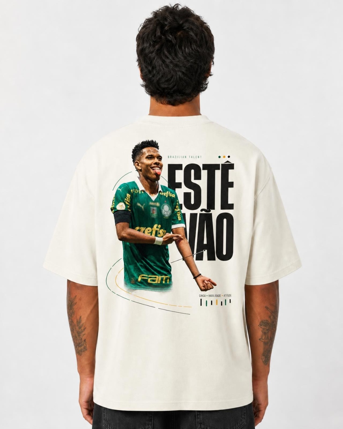 Camiseta Estêvão Talento em Movimento Oversize