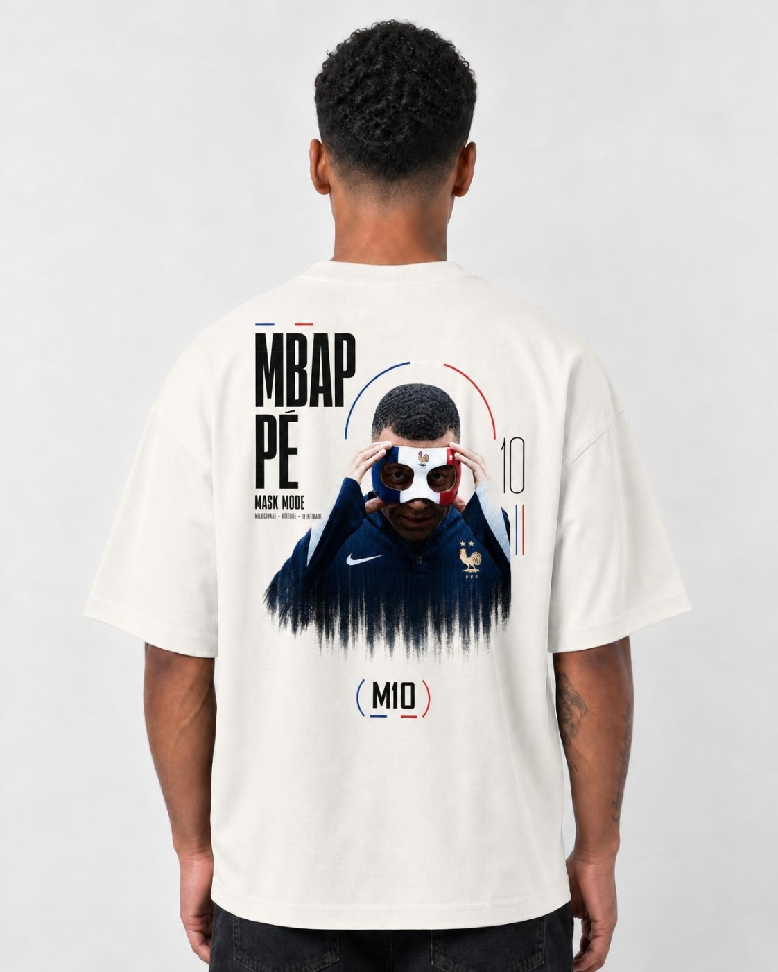 Camiseta Kylian Mbappé Mask Mode M10 Oversize
