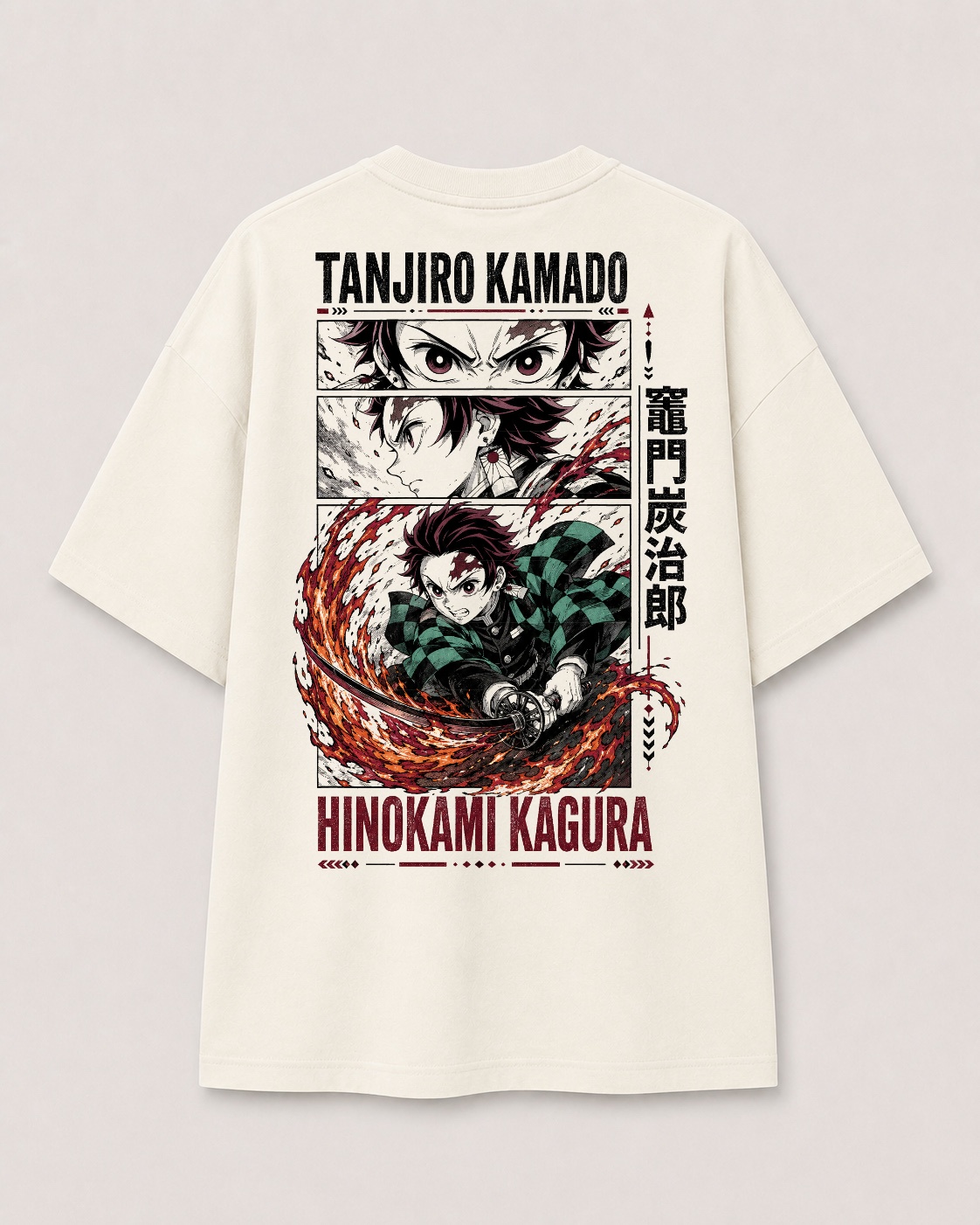 Camiseta Tanjiro Kamado Hinokami Kagura