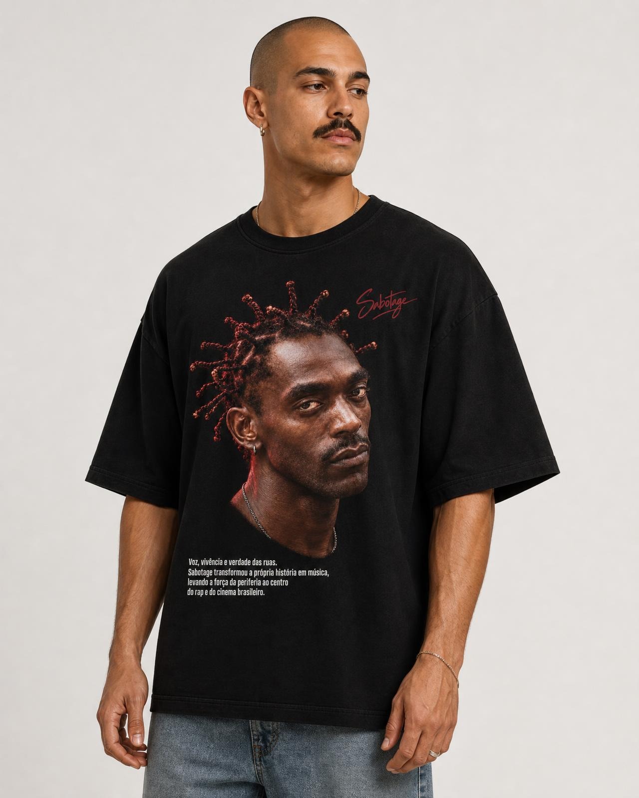 Camiseta Sabotage — Voz, Vivência e Verdade das Ruas