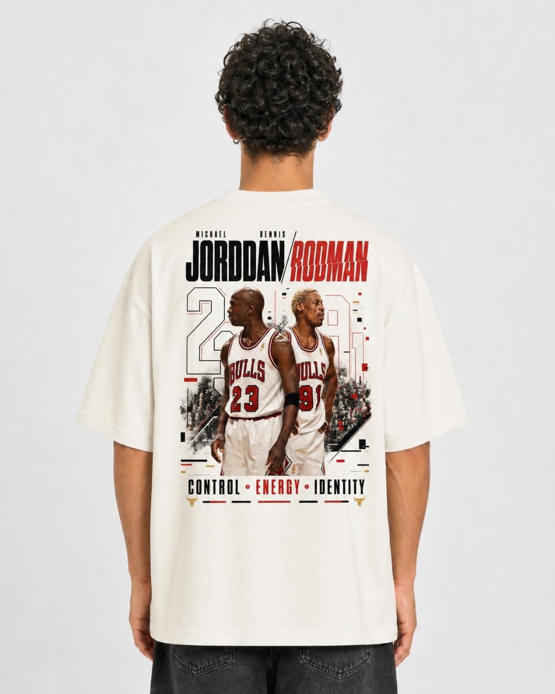 Camiseta Jordan & Rodman Control Energy Identity Oversize