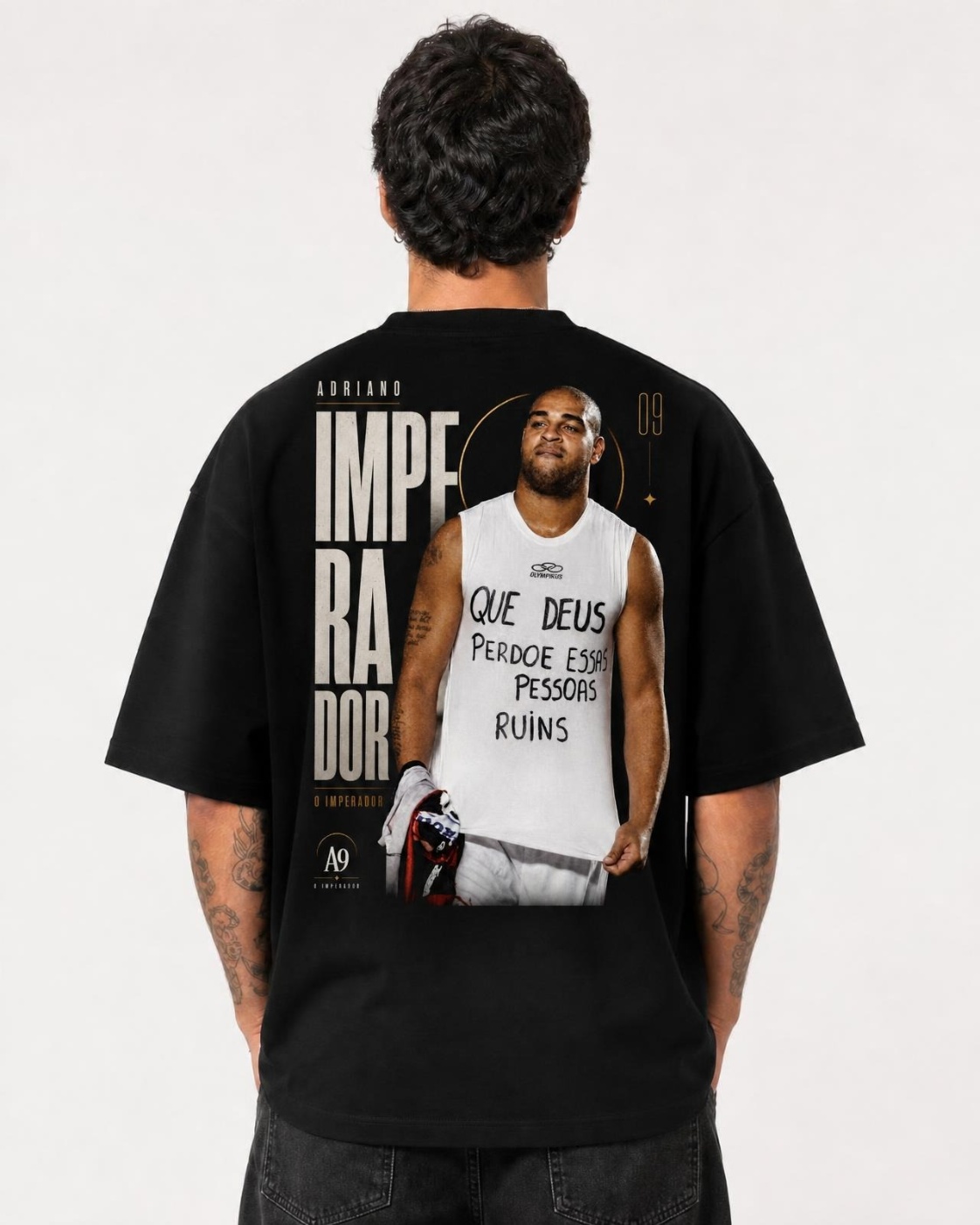 Camiseta Adriano Imperador Peso e Verdade Oversize