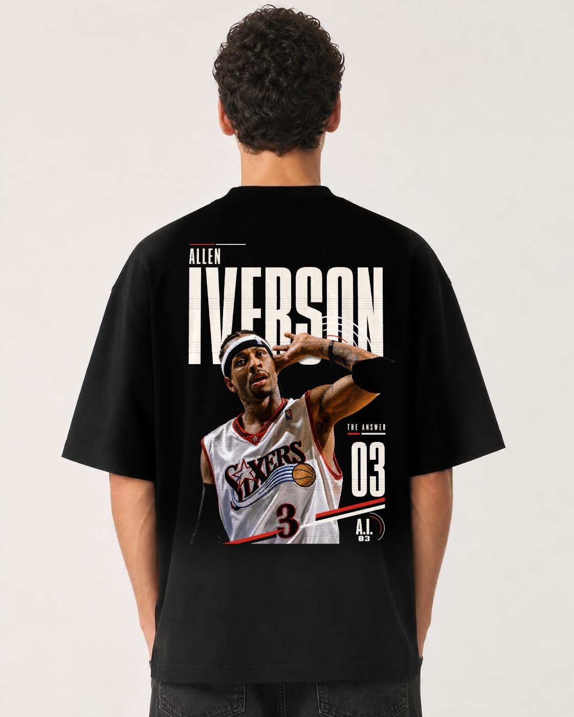 Camiseta Allen Iverson The Answer 03 Oversize