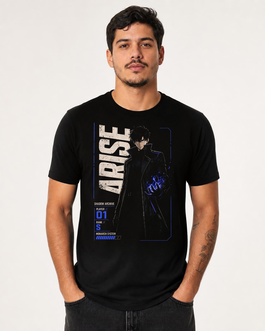 Camiseta Sung Jin-Woo Arise Shadow Archive Tradicional