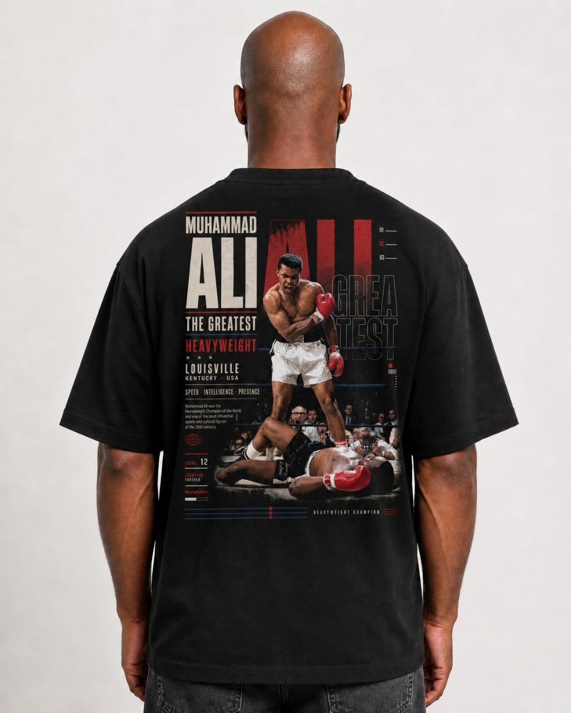 Camiseta Muhammad Ali The Greatest Heavyweight