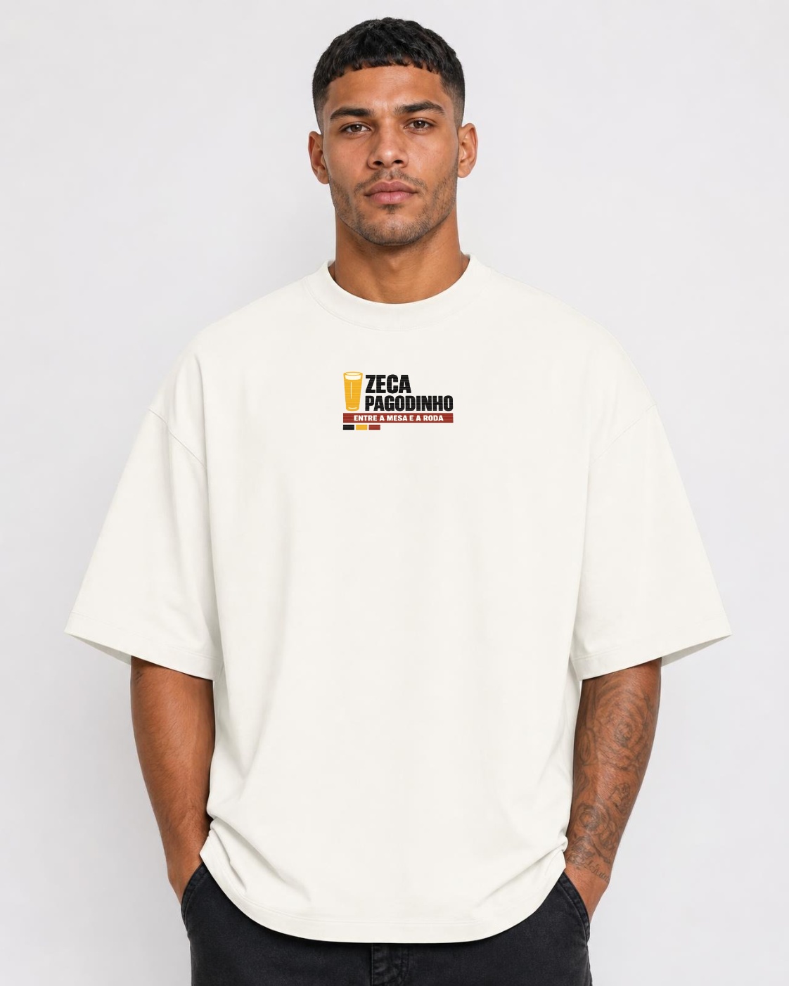 Camiseta Mesa Editorial — masculina de frente