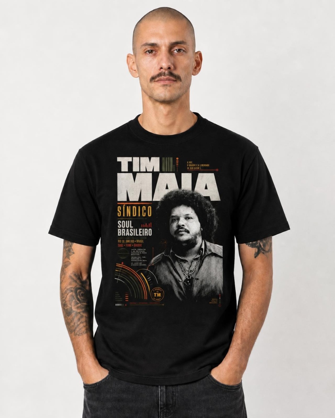 Camiseta Tim Maia Groove Brasileiro Regular