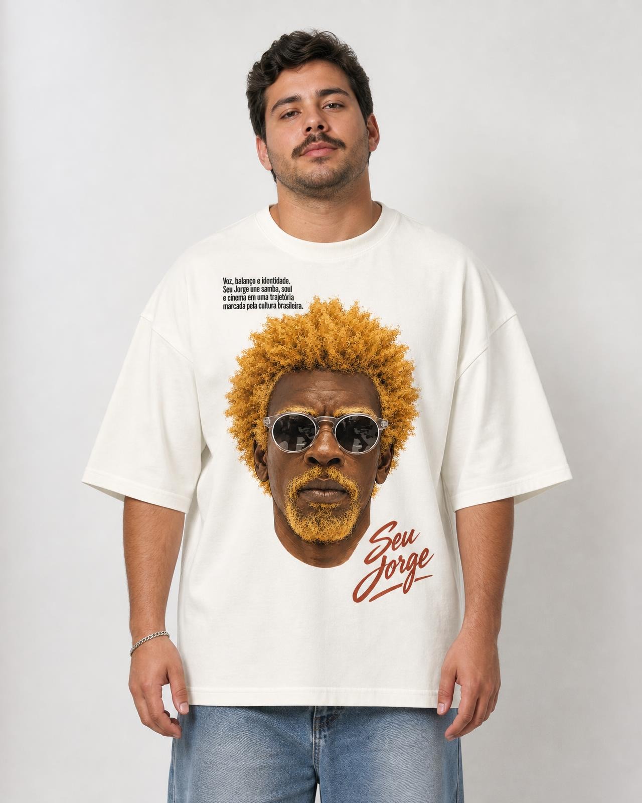 Camiseta Seu Jorge — Voz, Balanço e Identidade