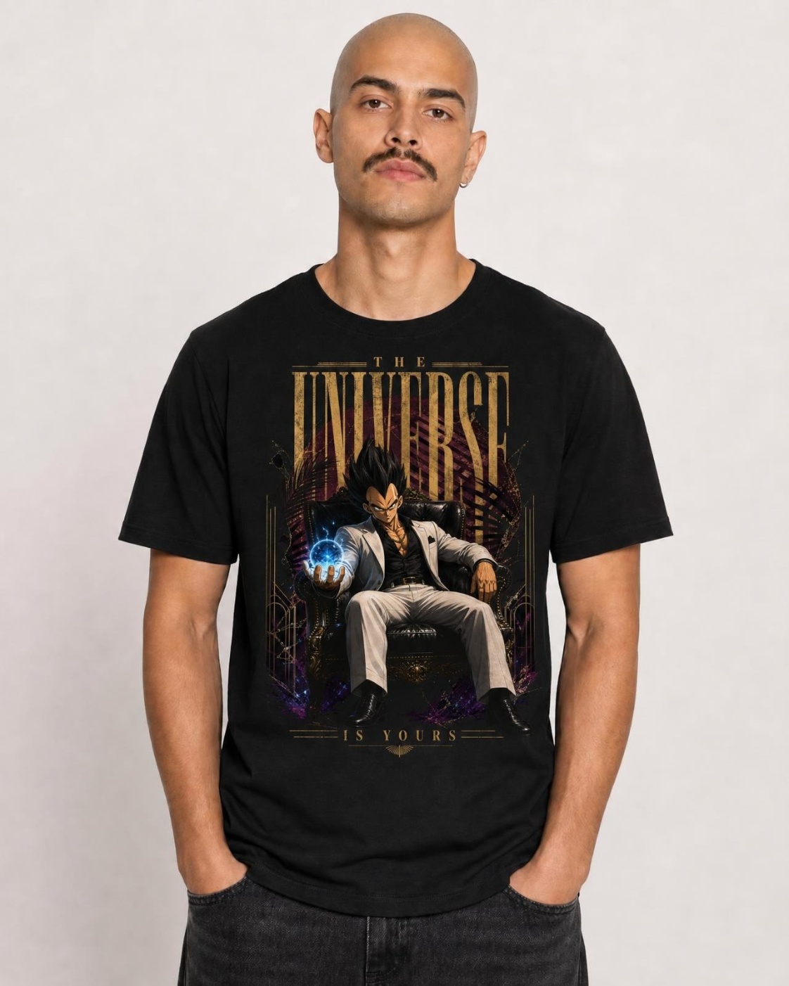 Camiseta Vegeta The Universe Is Yours Tradicional